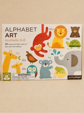 Petit Collage Alphabet A-Z Animals Cards​​​